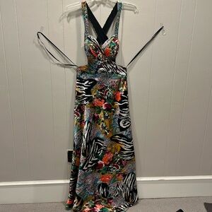 HAILEY LOGAN BY ADRIANNA PAPELL Long Floral Dress